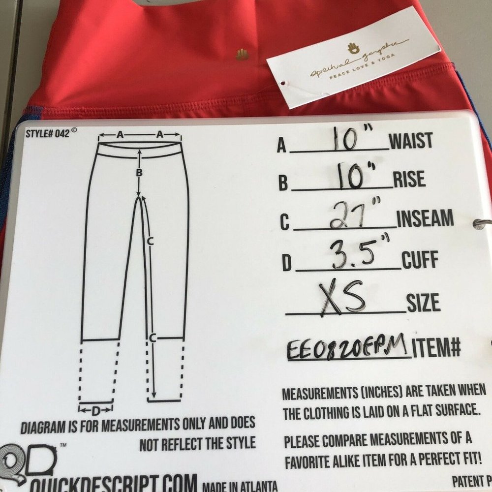 Spiritual Gangster Rainbow High Waist Leggings XS - Picture 7 of 8
